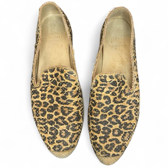 Stuart Weitzman Shoes - Stuart Weitzman Catalan Leopard-Print Espadrille animal print boho loafer flats